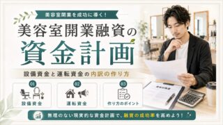 美容室開業融資の資金計画｜設備資金と運転資金の内訳作り方