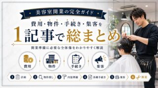 美容室開業の完全ガイド|費用・物件・手続き・集客を総まとめ