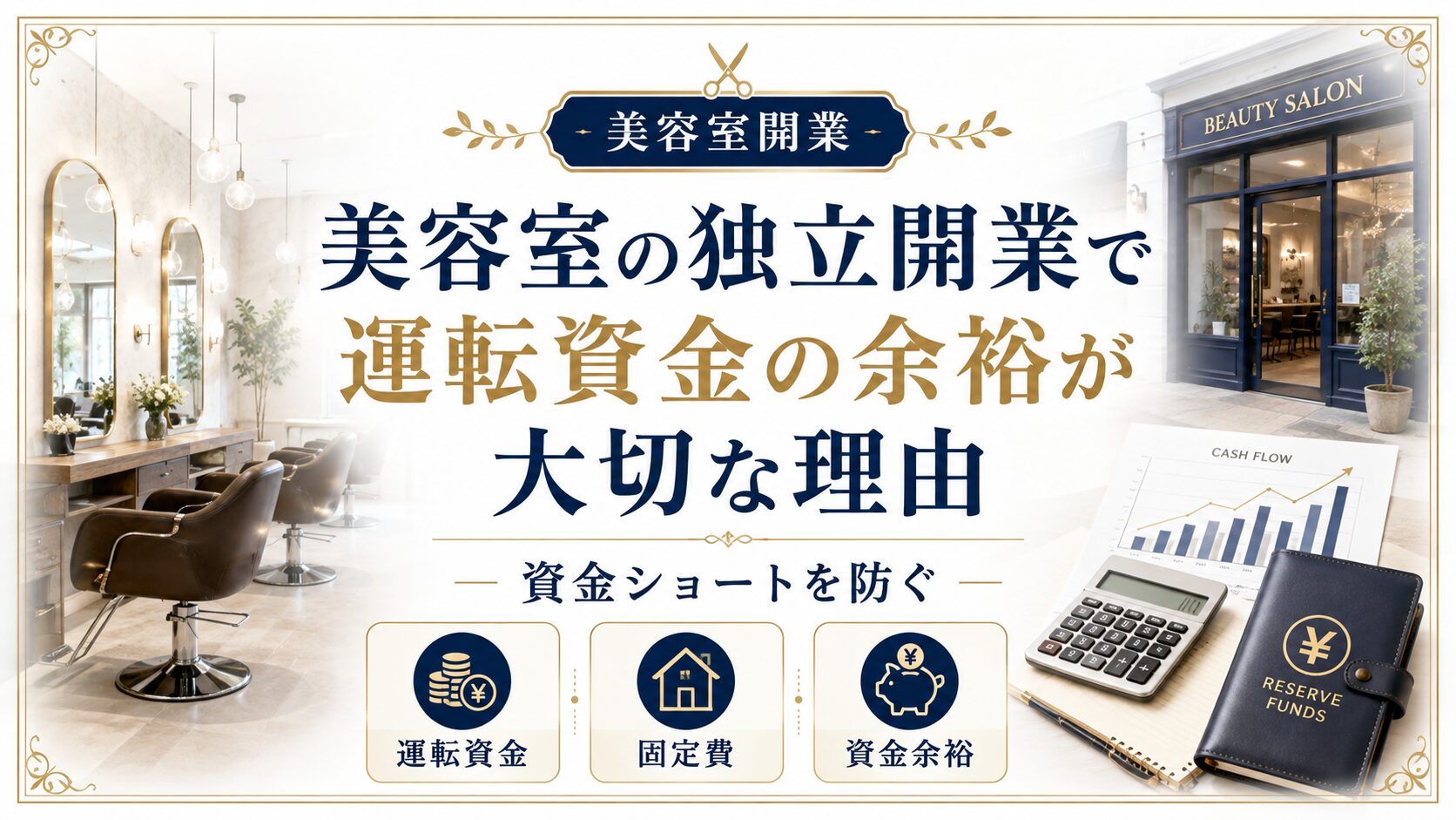 美容室の独立開業で運転資金の余裕が大切な理由｜資金ショートを防ぐ